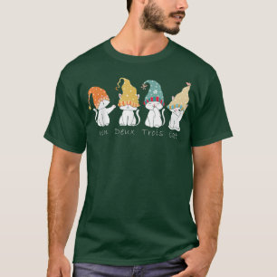 Un Deux Trois Cat Funny Vintage Niedliche Katze Lo T-Shirt