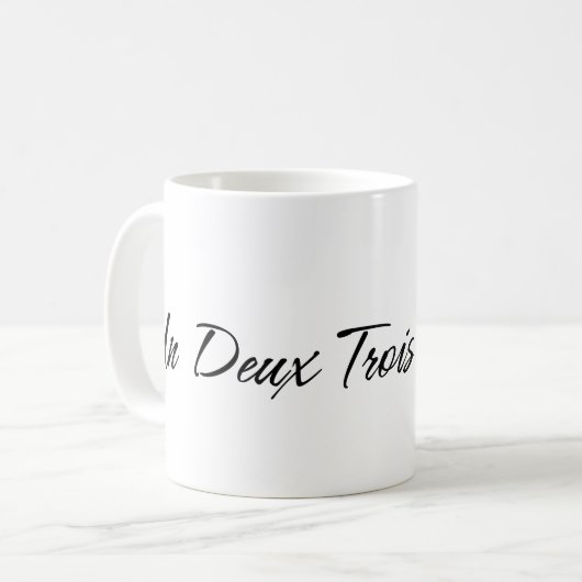 Un Deux Trois Cat Kaffeetasse (Vorderseite Links)