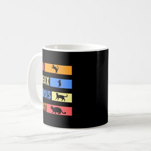 Un Deux Trois Cat Kaffeetasse (Vorderseite Links)
