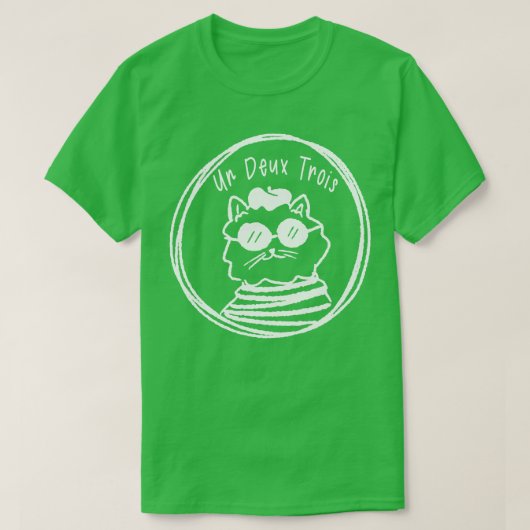 Un Deux Trois Cat T-Shirt (Design vorne)