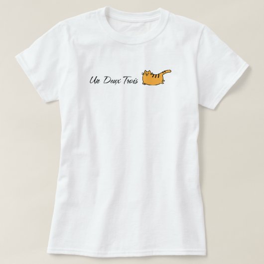 Un Deux Trois Cat T-Shirt (Design vorne)