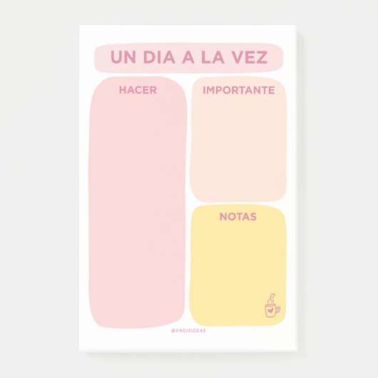 Un Día a la Vez - Post-it Notes Klebezettel (Vorderseite)