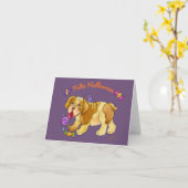 Un Dulce Cachorrito Halloween Karte (Gelbe Blume)