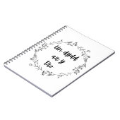 'Un dydd ar y tro' Welsh Quote Notebook Notizblock (Linke Seite)