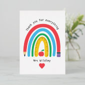 Un enseignant qui vous remercie pour tout folieneinladung (Stehend vorne)