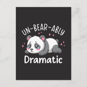 Un-erträglich Dramatisch - Süßes Trauriges Panda W Postkarte