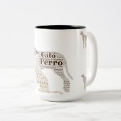 Un gato y un perro Tasse (VorderseiteRechts)