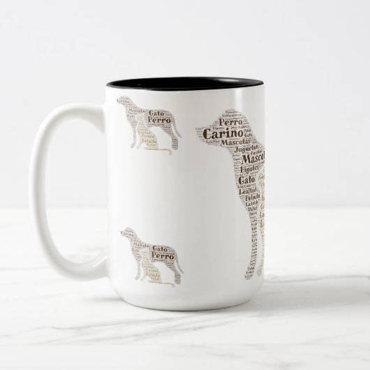 Un gato y un perro Tasse (Links)