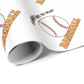Un gran día para jugar beisbol geschenkpapier (Rolleneckpunkt)