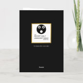 (Un)Klasse Geburtskarte Karte (Rückseite)