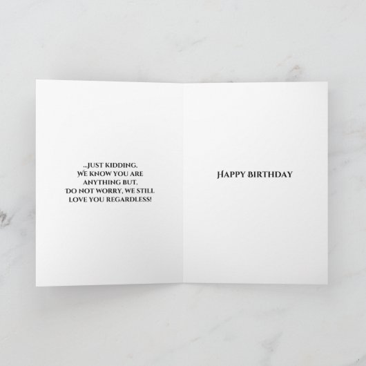 (Un)Klasse Geburtskarte Karte (Innenseite)