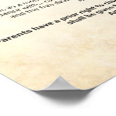 UN-Menschenrechtserklärung 1948 Mittleres Poster (Ecke)