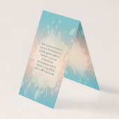 Un merci tendre aux couleurs d’aube (Rückseite)