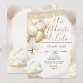 Un Pedacito de Cielo Baby Shower Spanish Einladung (Vorne/Hinten)