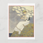 Un Peu.., Design für ein Landkleid von Paquin, 1 Postkarte (Vorderseite)