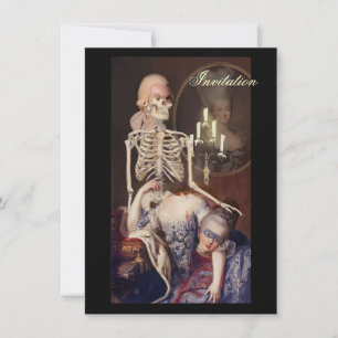 Un portrait pour l'Halloween Einladung