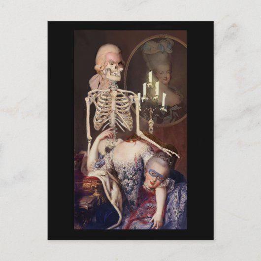 Un portrait pour l'Halloween Postkarte (Vorderseite)