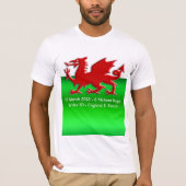 UN-Preisträger feiern Welsh Flag T-Shirt (Vorderseite)