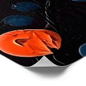 Un Solo Pájaro - Lebhafter Vogel und Blumenstrauß Poster (Ecke)