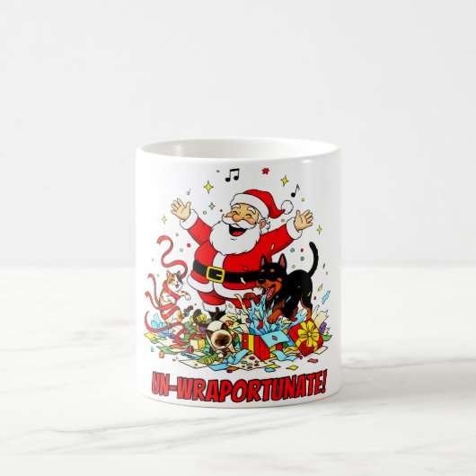 Un-wraportunate: Santa’s Gift Unleashed Kaffeetasse (Mittel)