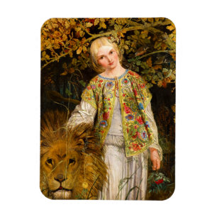Una and the Lion, 1860 von William Bell Scott Magnet