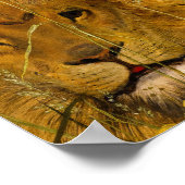 Una and the Lion, 1860 von William Bell Scott Poster (Ecke)