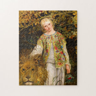 Una and the Lion, 1860 von William Bell Scott Puzzle