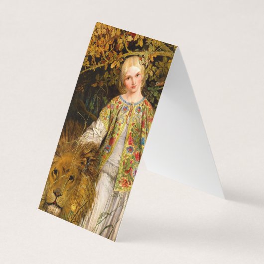 Una and the Lion, 1860 von William Bell Scott Visitenkarten (Vorderseite)