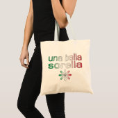 Una Bella Sorella Italien Flaggen-Farben Tragetasche (Vorderseite (Produkt))