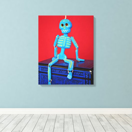 Una Calaca Canvas Print Leinwanddruck (Insitu (Holzboden))