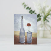 Una flor / A Blume. Postkarte (Stehend Vorderseite)