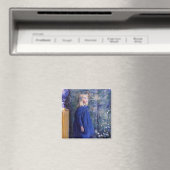 Una in Blue Dress Magnet (In Situ (Geschirrspüler))