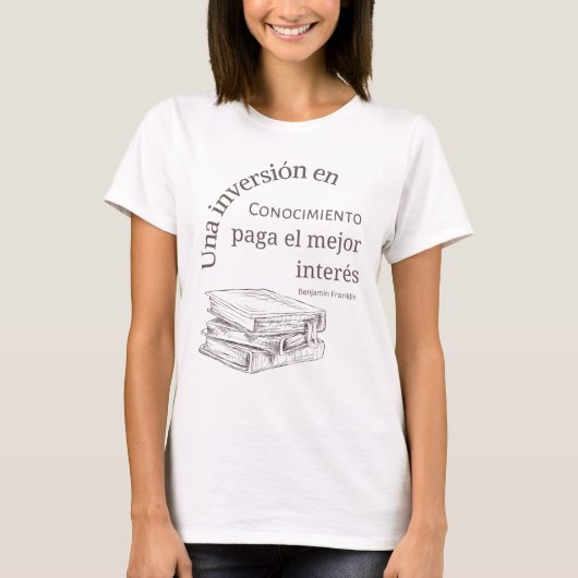 una inversion en conocimiento paga el mejor intern T-Shirt (Vorderseite)