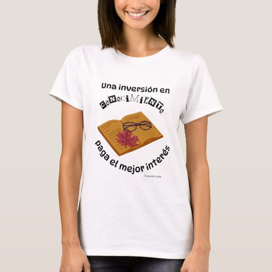una inversion en conocimiento paga el mejor intern T-Shirt (Vorderseite)