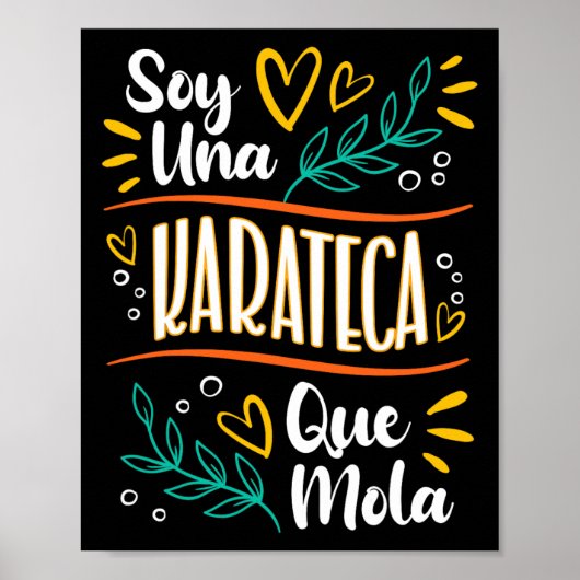 Una Karateca Que Mola Mujer Regalos De Karate Poster (Vorne)