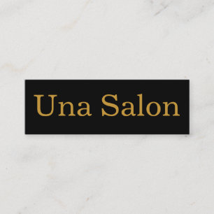 Una Salon Mini Visitenkarte