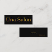 Una Salon Mini Visitenkarte (Vorne/Hinten)