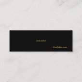 Una Salon Mini Visitenkarte (Rückseite)