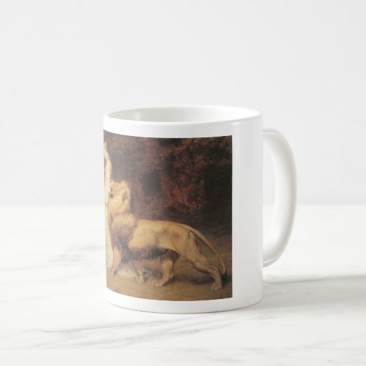 Una und die Löwe-Tasse Kaffeetasse (VorderseiteRechts)