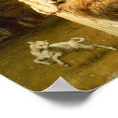 Una und Lion von Briton Rivière - Poster (Ecke)