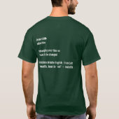 unabänderlich T-Shirt (Rückseite)