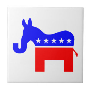 UNABHÄNGIG & BIPARTISAN - Donkey/Elephant Hybrid Fliese