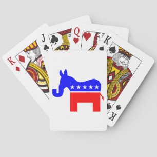 UNABHÄNGIG & BIPARTISAN - Donkey/Elephant Hybrid Spielkarten