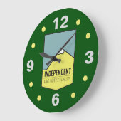 UNABHÄNGIG GROßE WANDUHR (Winkel)