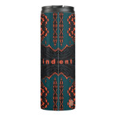 Unabhängig in Orange und Green Thermosbecher (Rückseite)