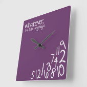 unabhängig quadratische wanduhr (Winkel)