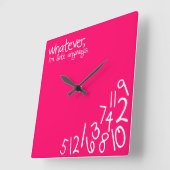 unabhängig quadratische wanduhr (Winkel)