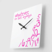 unabhängig quadratische wanduhr (Winkel)