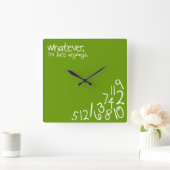 unabhängig quadratische wanduhr (Zuhause)