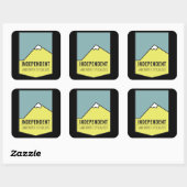 UNABHÄNGIG QUADRATISCHER AUFKLEBER (Blatt)